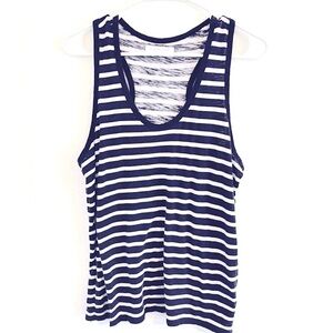 Everlane Navy Striped Tank